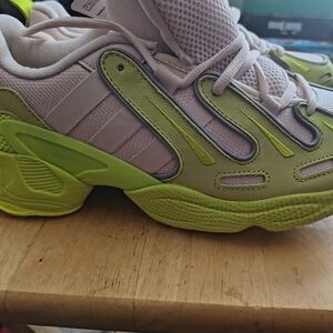 adidas Beige and Green  Sneakers